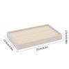 Simple Beige Grey Square Velvet Jewelry Storage Tray Display Ring Bracelet Necklace Storage Box Showcase Drawer Organizer Trays