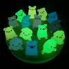 1/5Pcs Mini Luminous Piggy Decor Car Dashboard Home Ornaments Diy Accessories