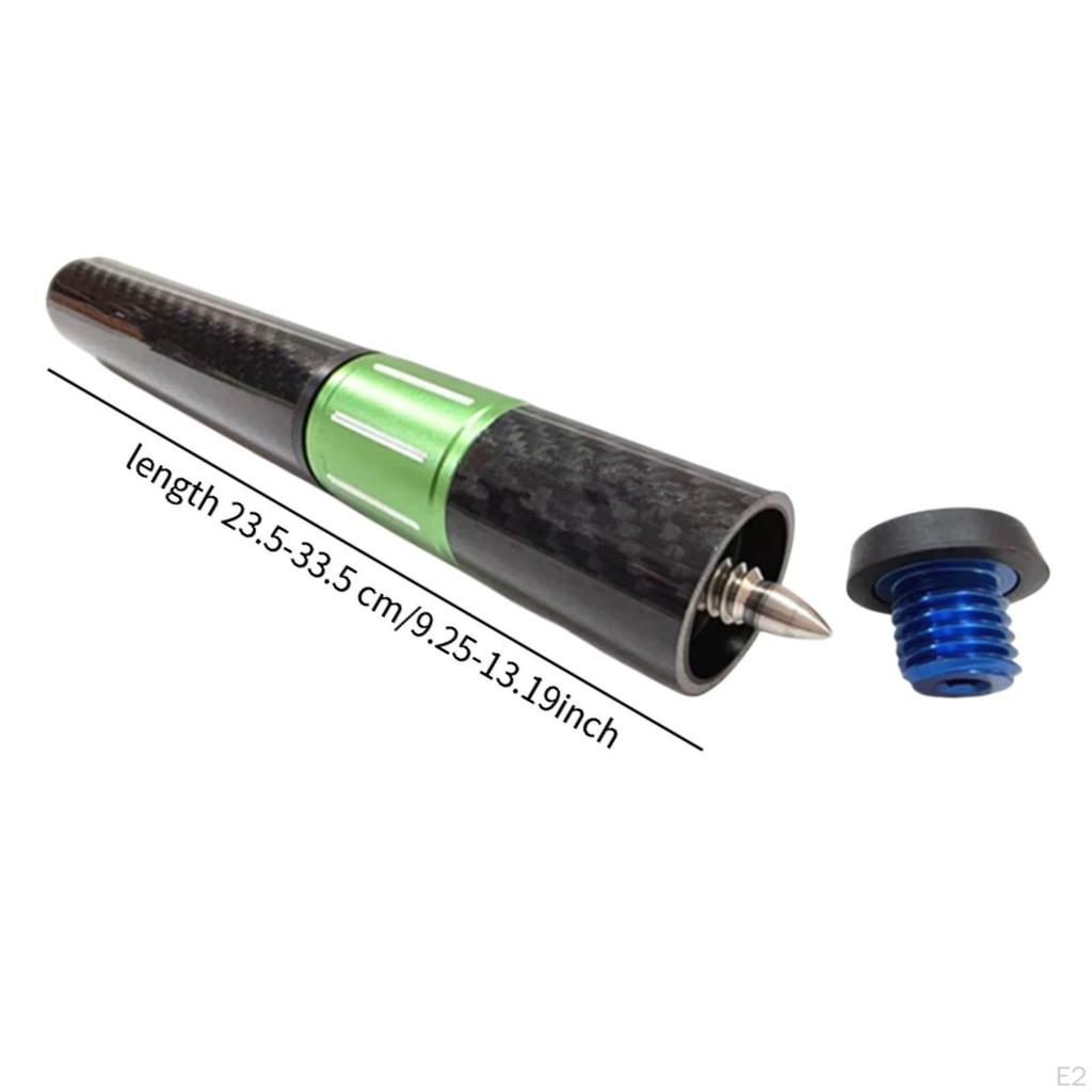 Pool Cue Extender Lengthen Tool Carbon Fiber Modern Lightweight Retractable Enthusiast