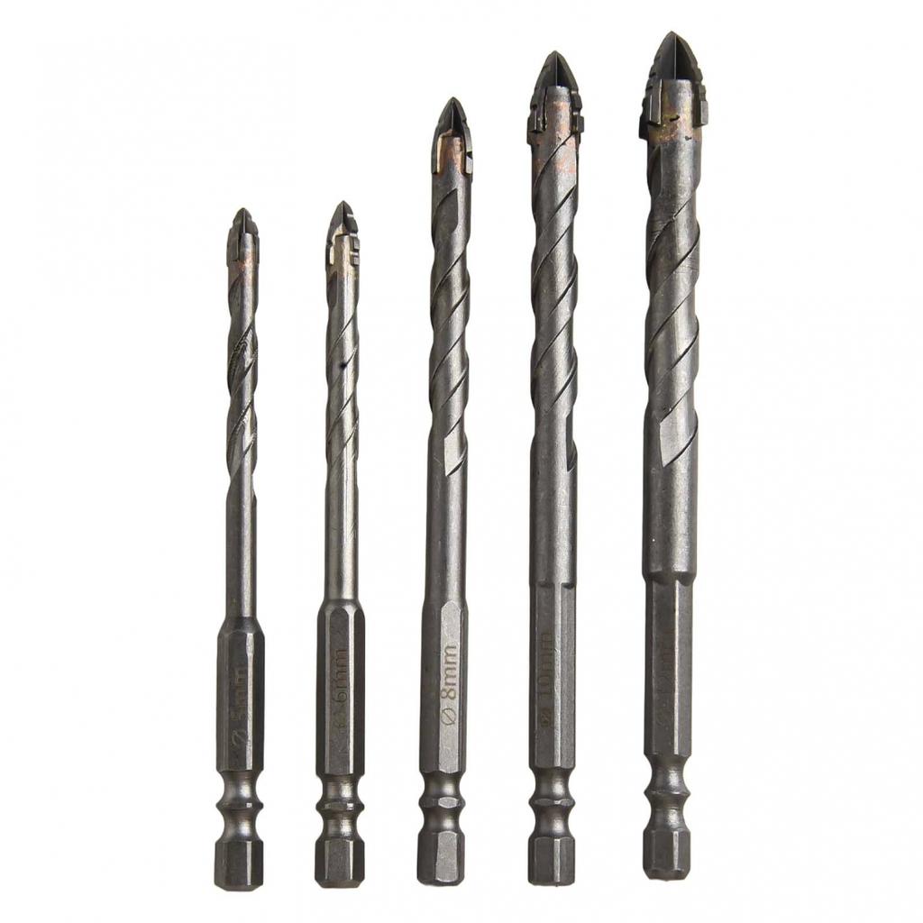 Tungsten Alloy 5pcs Eccentric Drill Bits for Efficient Material Drilling
