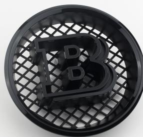 ABCB1 18.5cm ABS B Logo Front Grille Emblem Badge for BRABUS W204 W245 Vito Metris G-class V-class G63 G65 W463 G500 G350 GLK