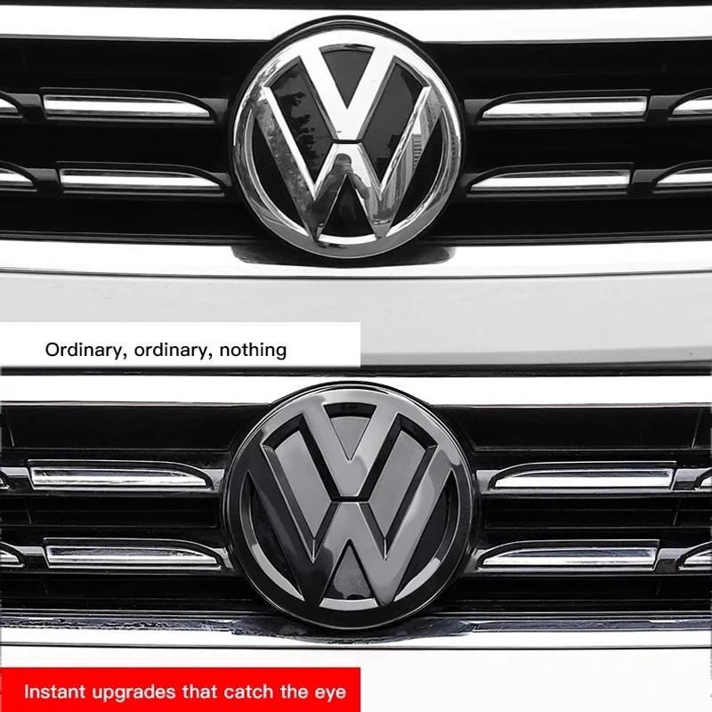 2pcs Emblem Front Grille Rear Trunk Sticker Badge Decals For VW Polo Golf MK6 MK7 MK8 Passat B6 B7 B8 Tiguan CC T-ROC Arteon Op8