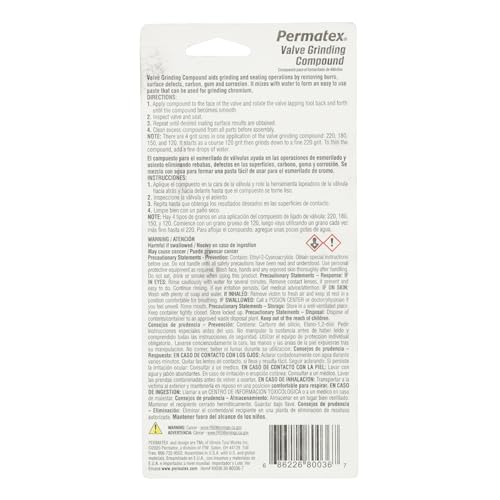 Permatex Valve Compound For Rebuilds/Valve Polishing Compound Valve Grinding Compound