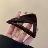 Acrylic Triangle Hair Claw For Women Girls Fashion Elegant Geometric Shark Clip Simple Hairpins Headwear Hair Accessories