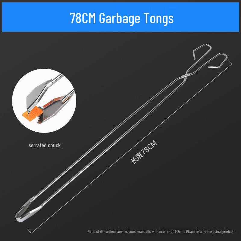 Extended Reach Sanitation Tongs: Garbage Grabber & Object Retrieval Tool