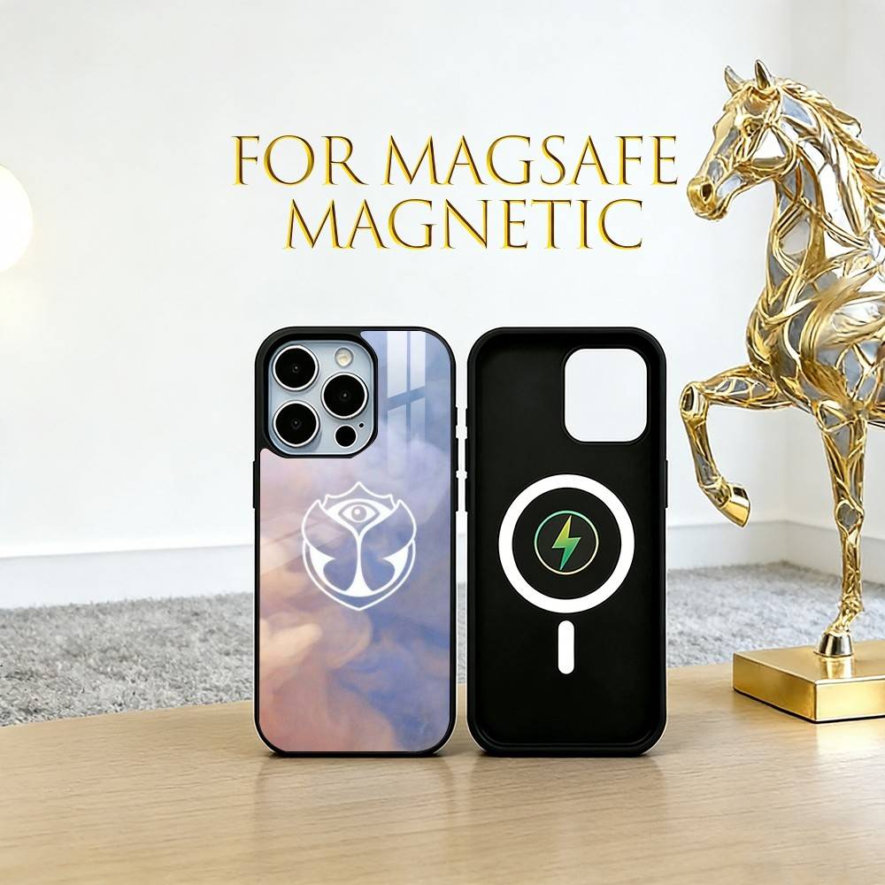 

Tomorrowland Phone Case For iPhone17,16,15,14,13,12,11 Plus,Pro Magnetic with Magsafe Wireless Charging iPhone12