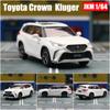1/64 TOYOTA Crown Kluger Hibrid Miniatűr Modell JKM Prémium SUV Játékautó Jármű Szabadon Futó Diecast Ötvözet Gyűjtemény Ajándék