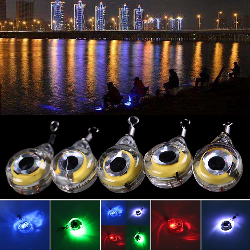 Underwater Fish Attraction Lamp Lure Green Led Flashing Fishing Light Squid Bait
