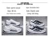 Spring Men's Breathable Mesh Ah Gan Sports Casual White Shoes, Versatile Thick Sole Running Sneakers