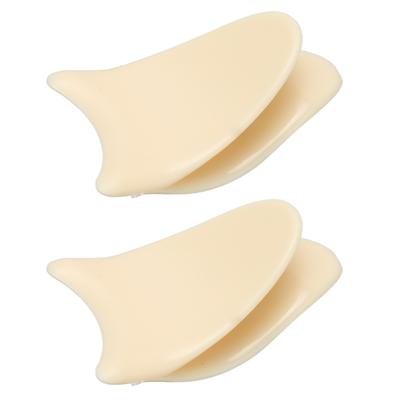 2pcs False Eyelashes Applicator Tool Curved Head Portable Lash Clip for Wear Eyelashes White