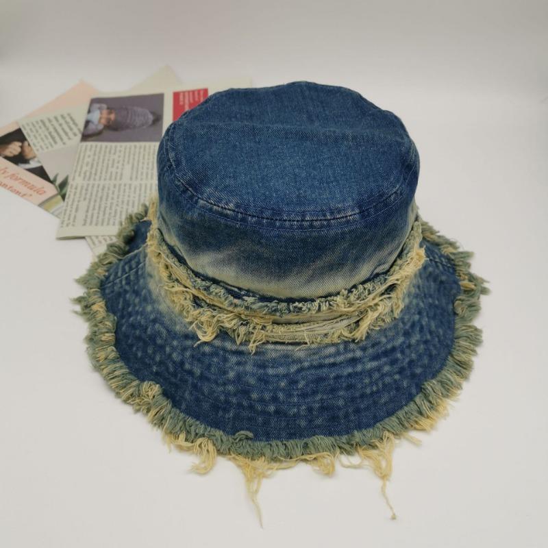 Spring Autumn Fashion Cowboy Fisherman Hat Outdoor Sunshade Sun Hat Retro Hairy Pot Hat Female
