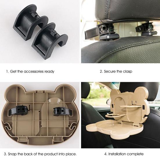 Exquisite Back Seat Table Easy To Install Sturdy Multifunctional