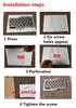 Universal Car Truck Floor Mats Stainless Steel Heel Plate Pedal  Carpet Pad Plat