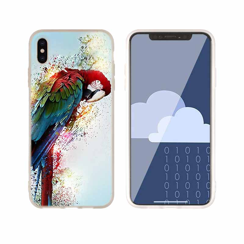 

Синий чехол Ringneck Parrot Art Baseus прозрачный мягкий силиконовый чехол для iPhone 13 11 12 Pro X XS Max XR 6 6S 7 8 Plus SE Mini Cover iphone 6 6s plus