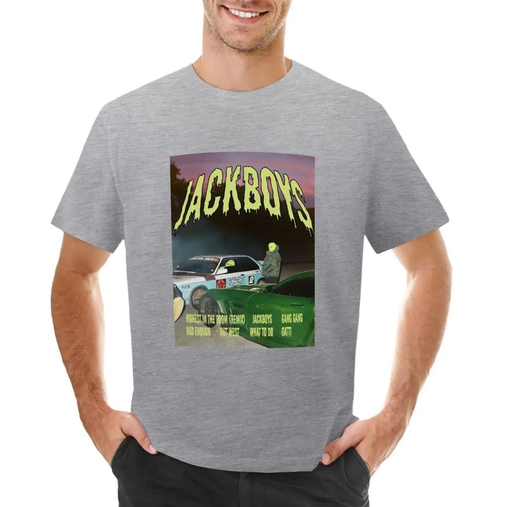 Jackboys poster TShirt for a boy blanks kawaii clothes korean fashion Mens cotton tshirt