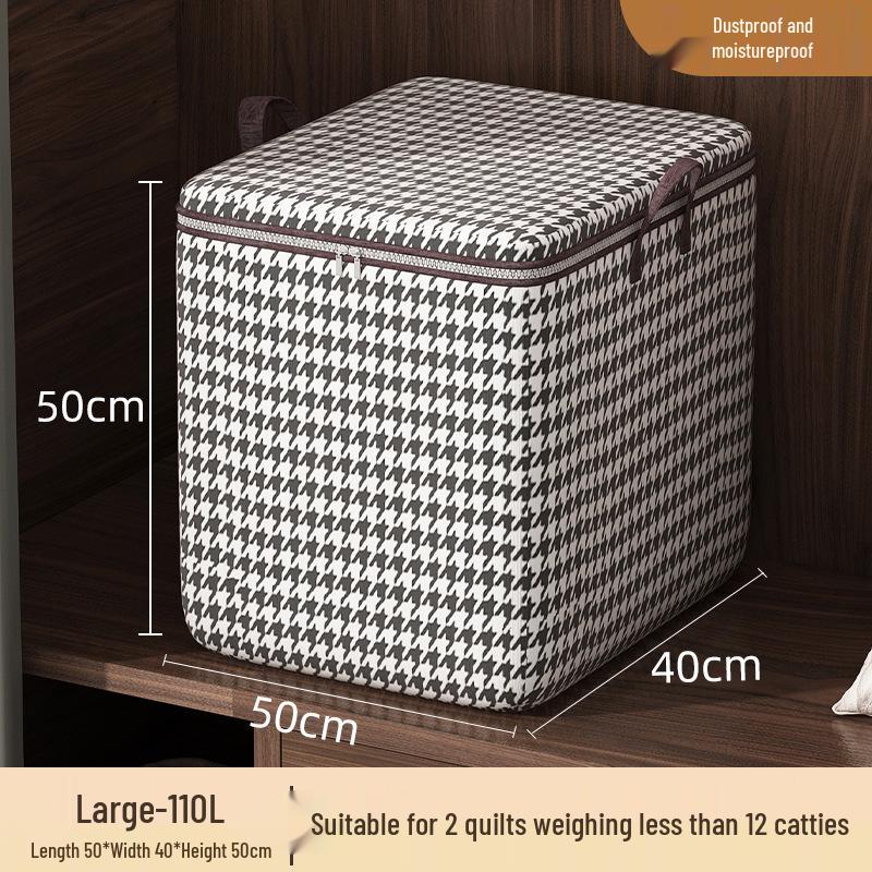 Waterproof Fabric Storage Bag - Large Capacity for Quilts, Comforters, and Closet Clothes
