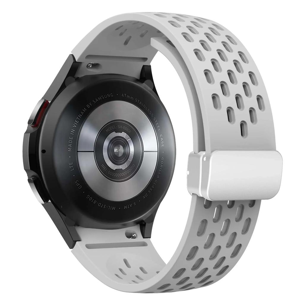 Silicone Strap for Samsung Galaxy Watch 7 6 5 4 40mm 44mm 5Pro 45mm Magnetic Buckle No Gaps Band 6 Classic 43mm 47mm 42 Bracelet