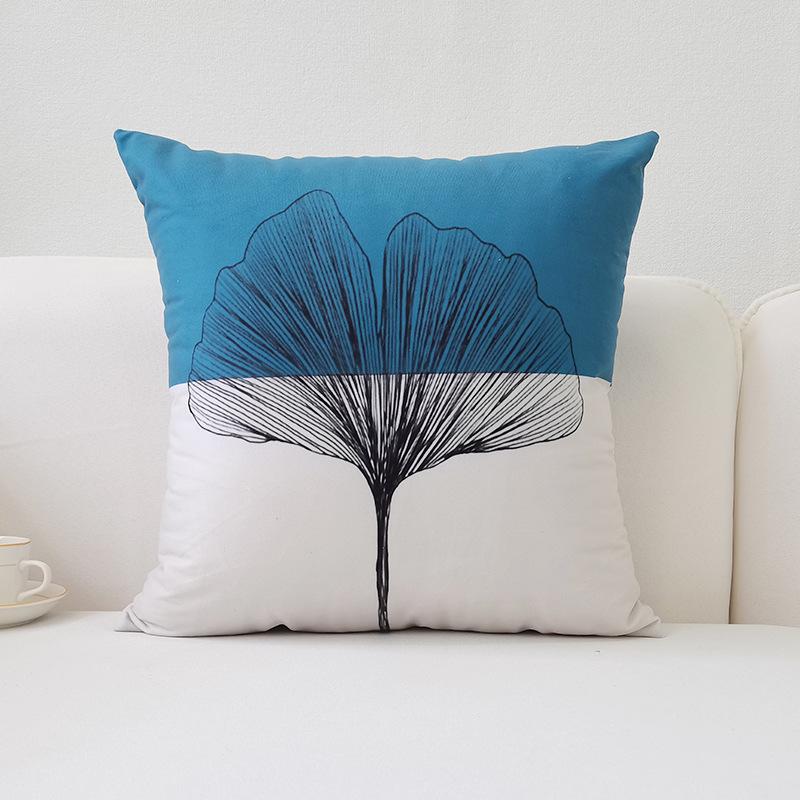 Nordic Ins Style Pillowcase Macaron Color Modern Simple Orange Sofa Car Cushion Cover Cushion Cover Pillowcase