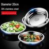 Xingfang 304 Stainless Steel Round Dinner Plate