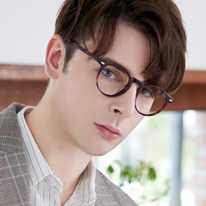 Eonadeoluteu Round Eyeglass Frames Sterling Handmade Unisex Asian Fit Couple