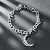 Various Designs Moon Star Stainless Steel Waterproof Adjustable Bracelet Dainty Pendant Necklace Hypoallergenic Fashion Accessories for Women