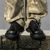 Fashion Casual thick soled men's leather shoes Classic designer style Fashion street walking Daily youthful versatile shoes Black