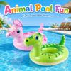 1PC Inflatable Animal Pool Float Dinosaur Unicorn Swim Ring with Handle Summer Water Toy Swimming Pool Accessories