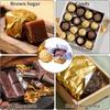 Square Aluminum Foil Paper Gold Chocolate Wrappers New Candy Wrapping Paper  Wedding Party Supplies