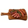 Wood Cutting Board with Handle Charcuterie Board Cheese Bread Vegetables Fruits Serving Board for Kitchen 46x26x1.5cm