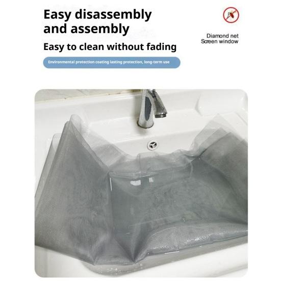 Window Replacement Universal Kit Mosquito-proof Fastener Screen Fit DIY Adjustable Mesh