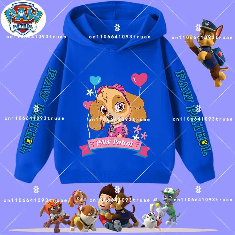 Children's Hooded Sweatshirt New PAW Patrol Boys' Sport Shirt Spring-Autumn Long-Sleeved Pullover Casual Shirt