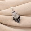 Black Rutile Gemstone 925 Sterling Silver Jewelry Designer Pendant 1.5" For Birthday Gift PP-70-32