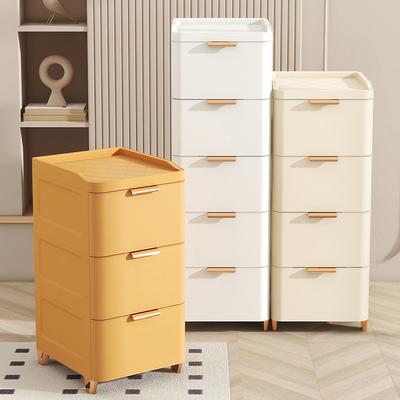 Drawer-Style Bedside Storage Cabinet, Thickened Plastic Gap Organizer, Bedroom Compact Organizer for Small Spaces Storage Unit