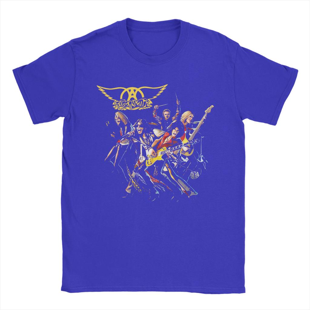 Aerosmith Band Rock TShirt Summer Harajuku T Shirts Male Cotton O Neck Plus Size 5XL Tees Short Sleeve Y2K Funny Tshirt