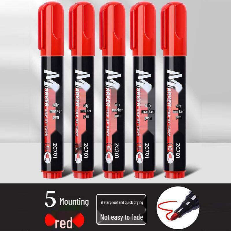 Waterproof Quick-Dry Oil-Based Broad Tip Marking Pen for Express Logistics