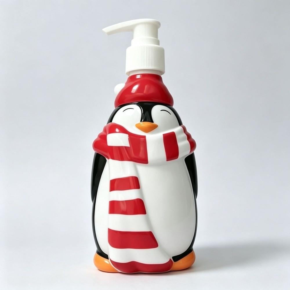 Santa Claus Lotion Dispenser Bottles Snowman Gel Hand Sanitizer Bottle Cosmetic Container Bathroom