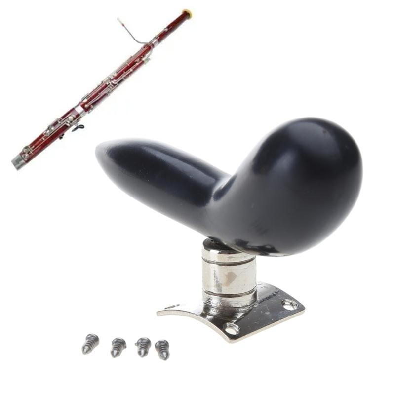 Hand Holder Saddle Rest with Fixing Screws and Base Hand Holder Bakelite Woodwind Instrument Accessories Parts