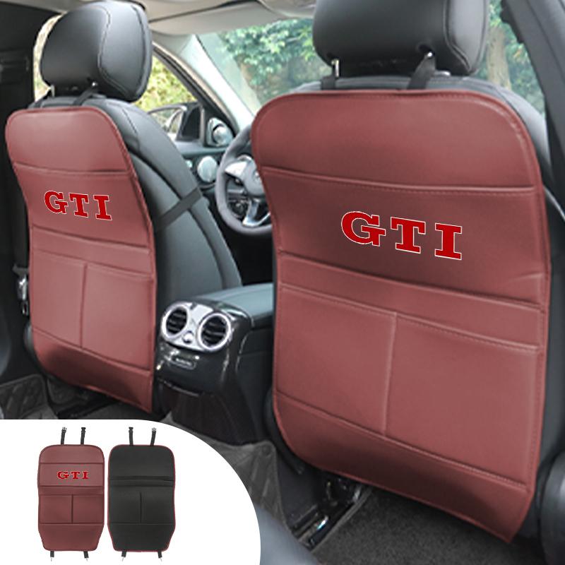 PIG1 Car Seat Anti Kick Protective Mat Leather Full Cover Storage Bag For Volkswagen VW Tiguan CC Jetta Polo Golf Passat Scirocco