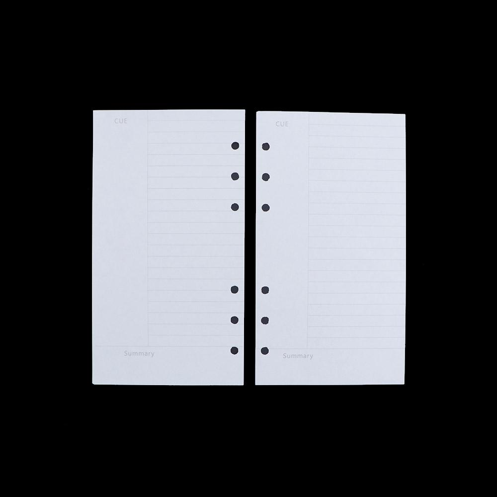 Line Daily Planner A5 A6 A7 Loose Leaf Inner Page Binder Inside Page Paper Refill Notebook Refill