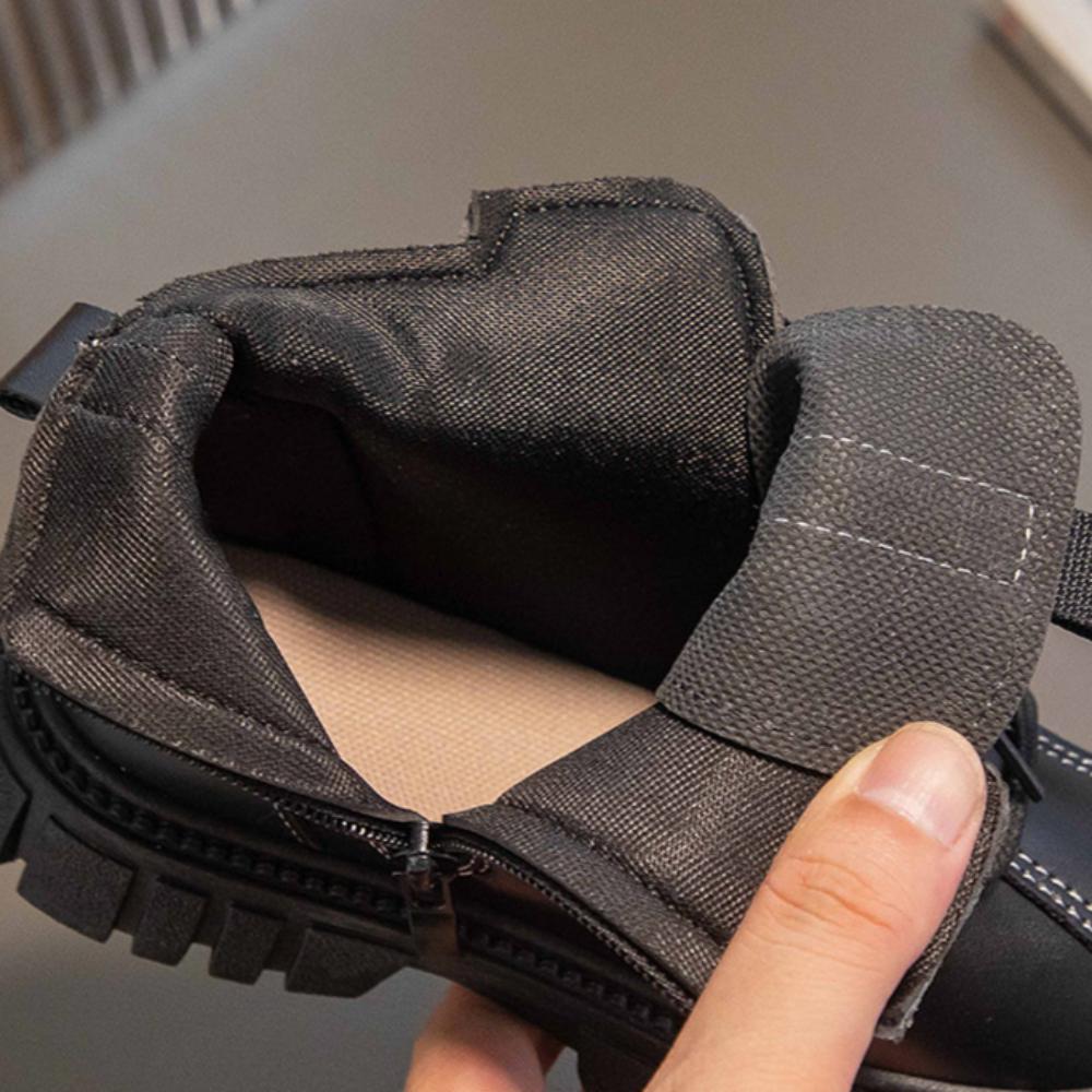 Buty dziecięce Dziewczęce buty na miękkiej podeszwie Krótkie buty Chłopięce skórzane buty Brytyjska moda Pojedyncze buty