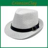 Summer Straw Sun Hat With Short Brim And Adjustable Belt For Beach And Vacation