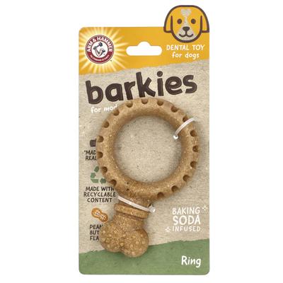 Baki Medium Kauspielzeug, Zahnspielzeug für Hunde, Ring, Erdnussbutter, 1 Spielzeug