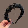 Crystal Beaded Fishtail Braid Headband with Toothed High Crown - Feminine Western Style Hair Accessory