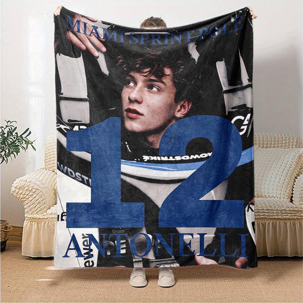 Antonelli'S Spirit Flannel Blanket Super Soft Warm Cozy Blanket For Sofa Bed Office Travel Allseason Home Decor Gift