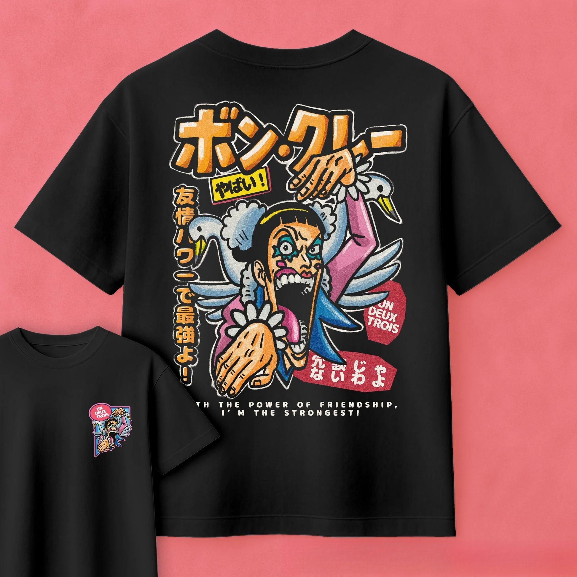 

2026 Summer One Piece Anime Mr2 Bon Clay Printed Loose Shortsleeved Pure Cotton Childrens Tshirt Tide Unisex Casual Y2k S