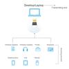 Mini USB Bluetooth 5.0 Adapter Wireless Dongle Adapter Unterstützt Computer Laptop Für Windows 7/8/8.1/10/Vista/XP Audio-Transmitter