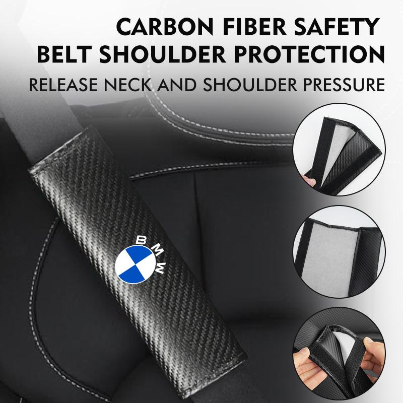 Car Seat Belt Carbon Fibre Shoulder Protection Pad Accessories For BMW M3 M5 X3 E93 F10 F20 F30 F40 F15 F25 F26 F31 F49 F86