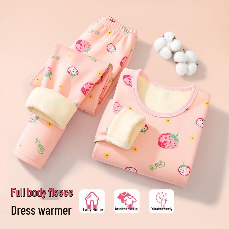 DEESHA Girls' Thickened Thermal Underwear Set