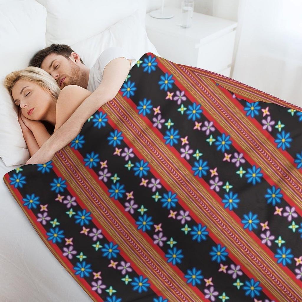 Floral Metis Sash Throw Blanket Soft Plaid Multi-Purpose christmas gifts Cute Plaid Blankets