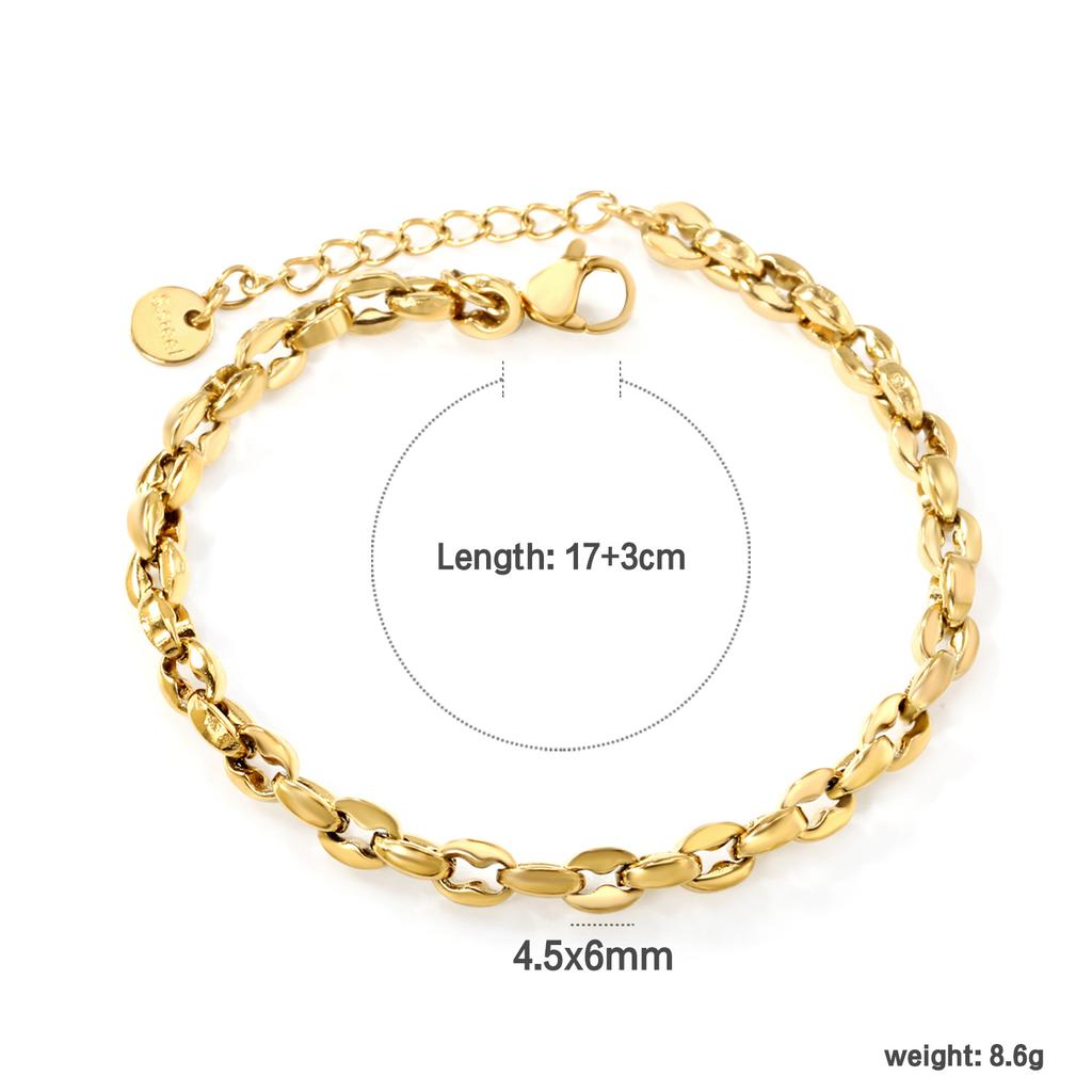 Rose Gold Cherry Bracelet Elegant Hand Jewelry For Women Simple Fashion Delicate Accessory